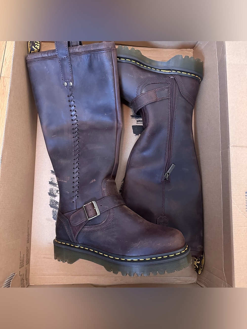 Free People Dr. Martens Anistone Knee-High Boots - Picture 16 of 16